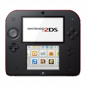 Консоль Nintendo 2DS Модифікована 32GB Black Red + 10 Вбудованих Ігор Б/У