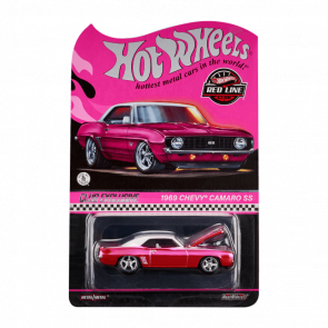 Машинка Premium Hot Wheels '69 Chevrolet Camaro SS Red Line Club RLC 1:64 HWF32 Pink