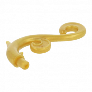 Рослина Lego Інше Stem Curved with 2 Thorns and 2 Swirls 28870 6172437 Pearl Gold 10шт Б/У