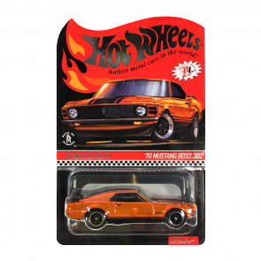 Машинка Premium Hot Wheels '70 Ford Mustang Boss 302 Red Line Club RLC 1:64 GXJ22 Orange