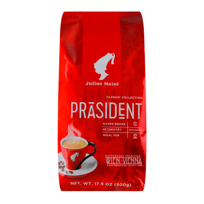 Кава в Зернах Julius Meinl President 500g - Retromagaz