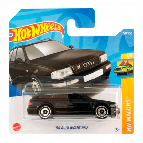 Машинка Базова Hot Wheels '94 Audi Avant RS2 Wagons 1:64 HCT69 Black - Retromagaz