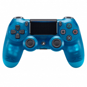 Геймпад Бездротовий Sony PlayStation 4 DualShock 4 Version 2 Crystal Clear Blue Б/У - Retromagaz