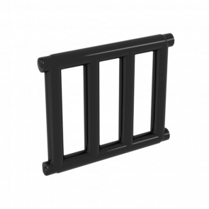 Стержень Lego Конструкція Grille with End Protrusions 1 x 4 x 3 62113 4521681 Black 10шт Б/У - Retromagaz