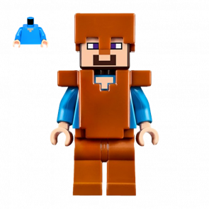 Фигурка Lego Minecraft Steve Dark Orange Legs Helmet, and Armor Games min044 Б/У - Retromagaz