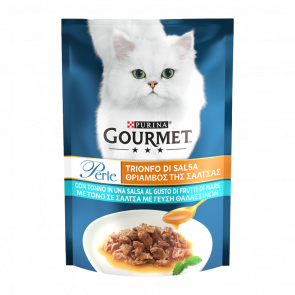 Влажный Корм для Кошек Purina Gourmet Perle Duo Океаническая рыба и Тунец 85g