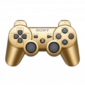 Геймпад Бездротовий Sony PlayStation 3 DualShock 3 Gold Б/У - Retromagaz