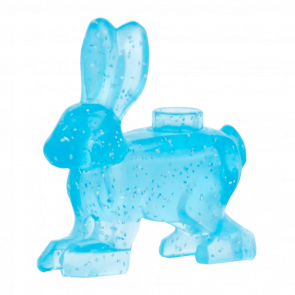 Фигурка Lego Земля Hare Animals 67900 6300146 Glitter Trans-Light Blue Б/У