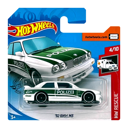 Машинка Базова Hot Wheels '92 BMW M3 Rescue 1:64 GHC61 White - Retromagaz