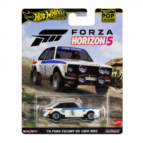 Машинка Premium Hot Wheels Ford Escort RS Forza Horizon 5 Pop Culture 1:64 HKC23 White - Retromagaz