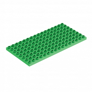 Пластина Lego Duplo 8 x 16 6490 61310 4246961 4529254 Bright Green Б/У - Retromagaz