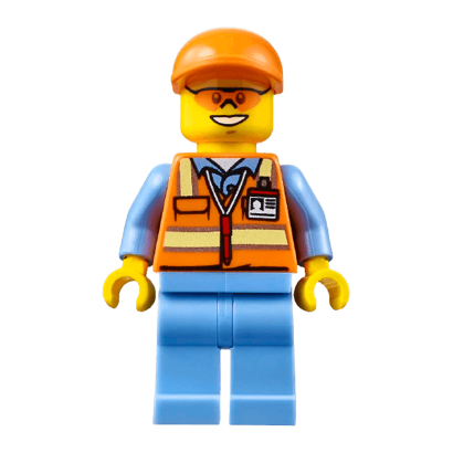 Фигурка Lego Construction 973pb2017 Orange Sunglasses City cty0677 Б/У - Retromagaz