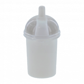 Еда Lego Dome Lid Cup and Straw with Trans-Clear Lid 20398c01 6189348 White Б/У - Retromagaz