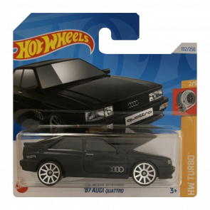 Машинка Базова Hot Wheels '87 Audi quattro Turbo 1:64 HTD24 Black