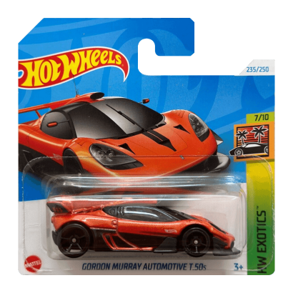 Машинка Базова Hot Wheels Gordon Murray Automotive T.50s Exotics 1:64 HRY89 Orange - Retromagaz