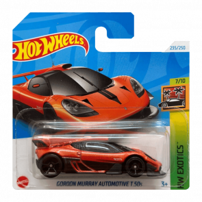 Машинка Базова Hot Wheels Gordon Murray Automotive T.50s Exotics 1:64 HRY89 Orange - Retromagaz