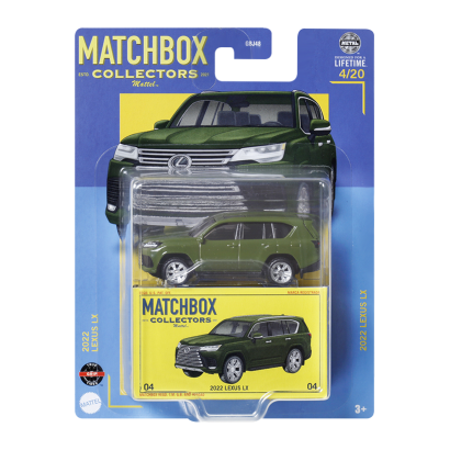 Машинка Premium Matchbox 2022 Lexus LX Collectors 1:64 HVW19 Green - Retromagaz