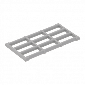 Стержень Lego Конструкція Grille with End Protrusions 1 x 4 x 6 92589 4599496 Light Bluish Grey 4шт Б/У