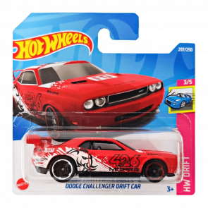 Машинка Базова Hot Wheels Dodge Challenger Drift Car Drift 1:64 HCX80 Red - Retromagaz