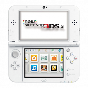 Консоль Nintendo 3DS XL New Модифікована 32GB White + 10 Вбудованих Ігор Б/У - Retromagaz