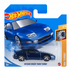 Машинка Базовая Hot Wheels Nissan 300ZX Twin Turbo Super Treasure Hunt STH Turbo 1:64 GTD10 Blue - Retromagaz