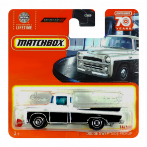 Машинка Большой Город Matchbox Dodge Sweptside Pickup Showroom 1:64 HLD38 White - Retromagaz