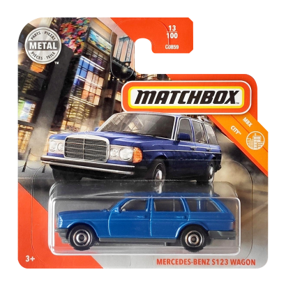 Машинка Большой Город Matchbox Mercedes-Benz S123 Wagon City 1:64 GKL71 Blue - Retromagaz