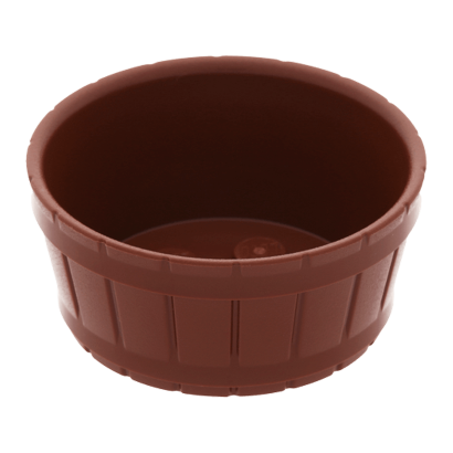 Емкость Lego 4шт Barrel Half Large with Axle Hole 5 x 5 x 2 64951 4541875 Reddish Brown Б/У - Retromagaz