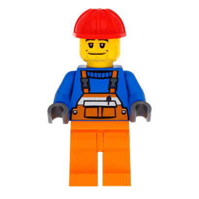 Фигурка Lego Construction 973px437 Overalls with Safety Stripe Orange City cty0011 Б/У - Retromagaz