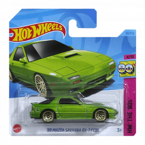 Машинка Базова Hot Wheels '89 Mazda Savanna RX-7 FC3S The `80S 1:64 HKG81 Green - Retromagaz