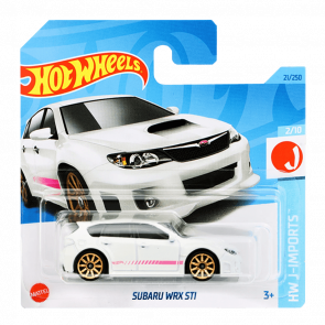 Машинка Базова Hot Wheels Subaru WRX STI J-Imports 1:64 HKK62 White - Retromagaz