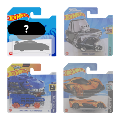 Набор Машинка Базовая Hot Wheels в Ассортименте 1:64 5785 4шт - Retromagaz