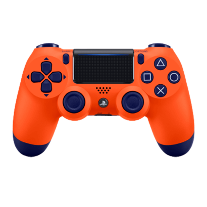 Геймпад Бездротовий Sony PlayStation 4 DualShock 4 Version 2 Sunset Orange Б/У - Retromagaz