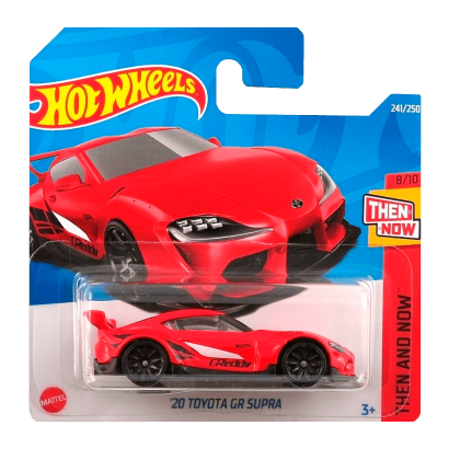 Машинка Базовая Hot Wheels '20 Toyota GR Supra Then and Now 1:64 HCT62 Red - Retromagaz