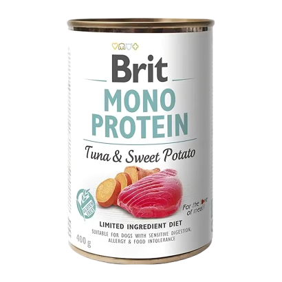 Влажный Корм для Собак Brit Care Mono Protein Тунец и Батат 400g - Retromagaz