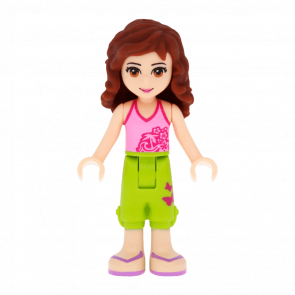 Фігурка Lego Girl Olivia Lime Cropped Trousers Friends frnd048 Б/У