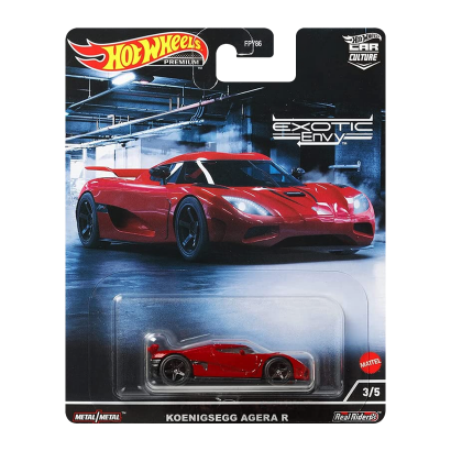 Машинка Premium Hot Wheels Koenigsegg Agera R Exotic Envy 1:64 HCJ90 Red - Retromagaz