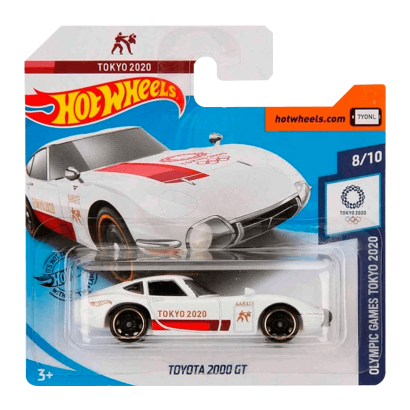 Машинка Базовая Hot Wheels Toyota 2000GT Olympic Games Tokyo 2020 1:64 GHF55 White - Retromagaz