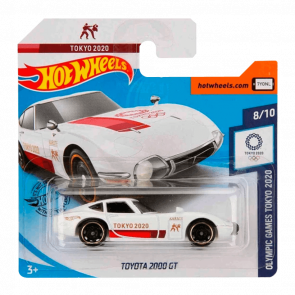 Машинка Базова Hot Wheels Toyota 2000GT Olympic Games Tokyo 2020 1:64 GHF55 White - Retromagaz