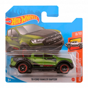 Машинка Базовая Hot Wheels '19 Ford Ranger Raptor Hot Trucks 1:64 GRY96 Green - Retromagaz