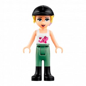 Фигурка Lego Girl Stephanie Sand Green Riding Pants Friends frnd157 Б/У - Retromagaz