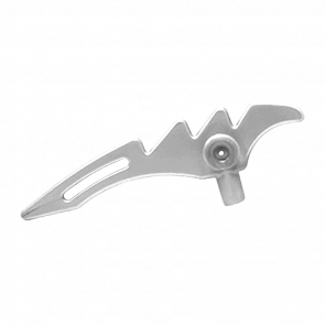 Оружие Lego Топор 20шт Crescent Blade Serrated with Bar 98141 4651535 Flat Silver Б/У