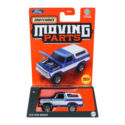 Тематична Машинка Matchbox 1978 Ford Bronco Moving Parts 1:64 FWD28/HVM87 White - Retromagaz