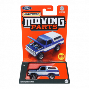 Тематическая Машинка Matchbox 1978 Ford Bronco Moving Parts 1:64 FWD28/HVM87 White - Retromagaz