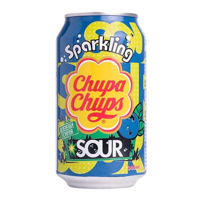 Напиток Chupa Chups Sour Blueberry Sparkling 345ml - Retromagaz