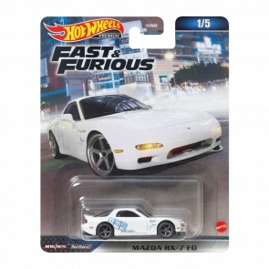 Машинка Premium Hot Wheels Mazda RX-7 FD Fast & Furious 1:64 HKD22 White