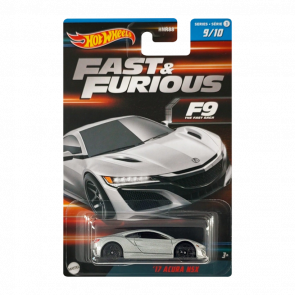 Тематична Машинка Hot Wheels '17 Acura NSX Fast & Furious 1:64 HNR88/HNT19 Silver - Retromagaz