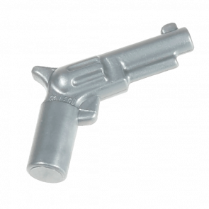 Зброя Lego Стрілецька Pistol Revolver Small Barrel 13562 13562 Flat Silver Б/У - Retromagaz