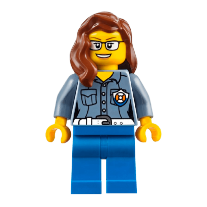 Фигурка Lego Coast Guard 973pb2775 Female ATV Driver City cty0809 Б/У - Retromagaz