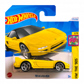 Машинка Базова Hot Wheels '90 Acura NSX The `90S 1:64 HTB04 Yellow - Retromagaz